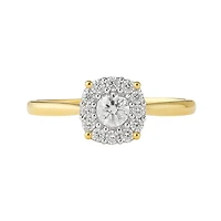 1.50ct Diamond Solitaire Illusion Yellow Gold Ring