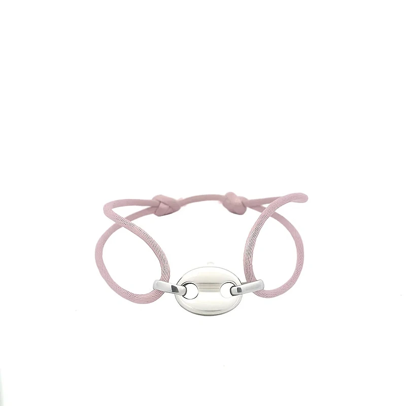 Puff Mariner Silver Cord Bracelet