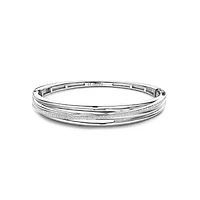 Entwined Sparkle Bangle Bracelet