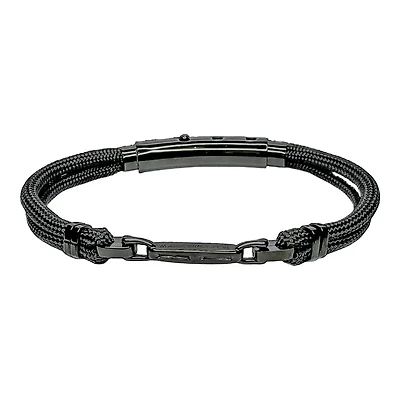 Turnbuckle Cord Steel Bracelet in