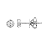 .20CT Bezel Set Diamond Stud Earrings