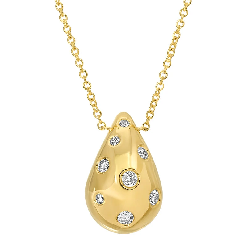 Drop with Diamonds Necklace