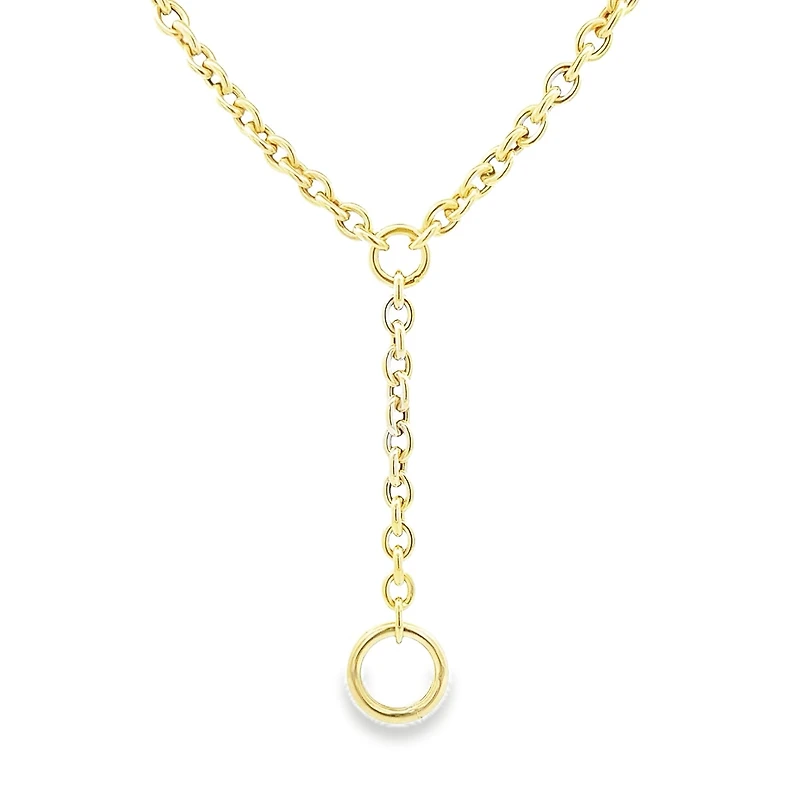 Round Oval Lariat Chain