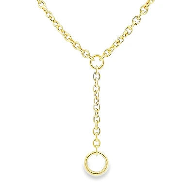 Round Oval Lariat Chain