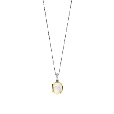 Milky Quartz Facetted Necklaced