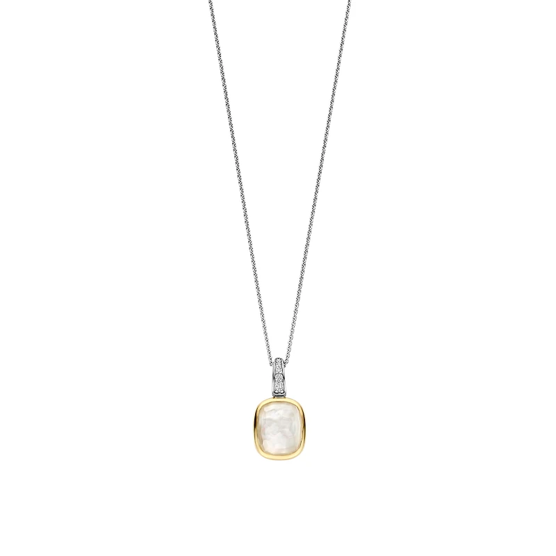 Milky Quartz Facetted Necklaced