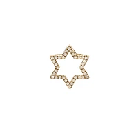 Star of David Open Diamond Pendant