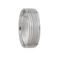 6mm Brush/Polished Domes Wedding Band