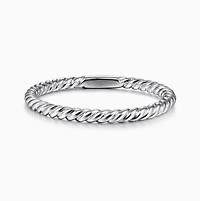 14K White Gold Twist Ring