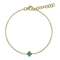 Clover Emeralds Bracelet