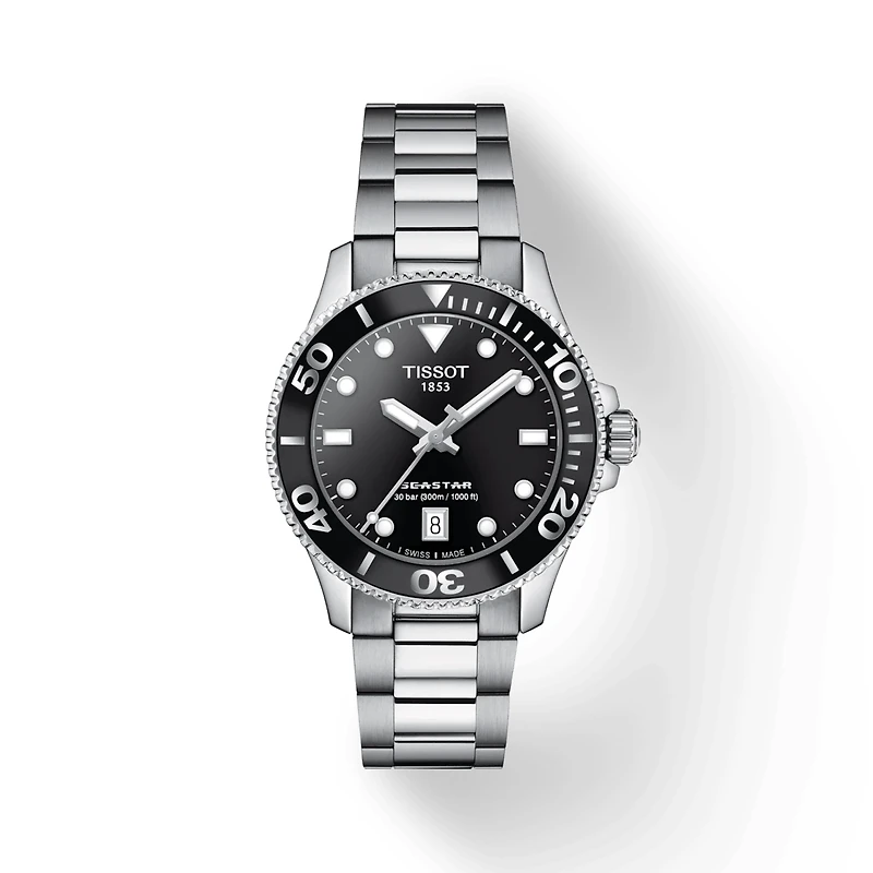 Seastar 1000 36MM Black/Steel Watch