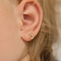 Kitten Cat Kids Stud Earrings