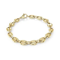 8.3MM Puff Mariner Golden Steel Bracelet