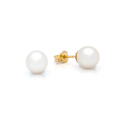 7MM Freshwater Pearl Stud Earrings