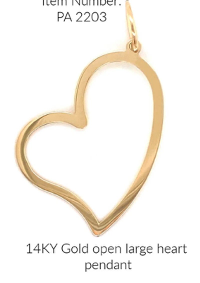 Heart Outline Pendant