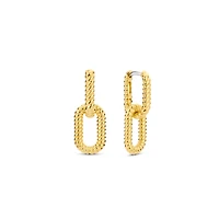 Rope Link Golden Earrings