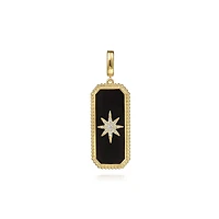Onyx Star Diamond Pendant