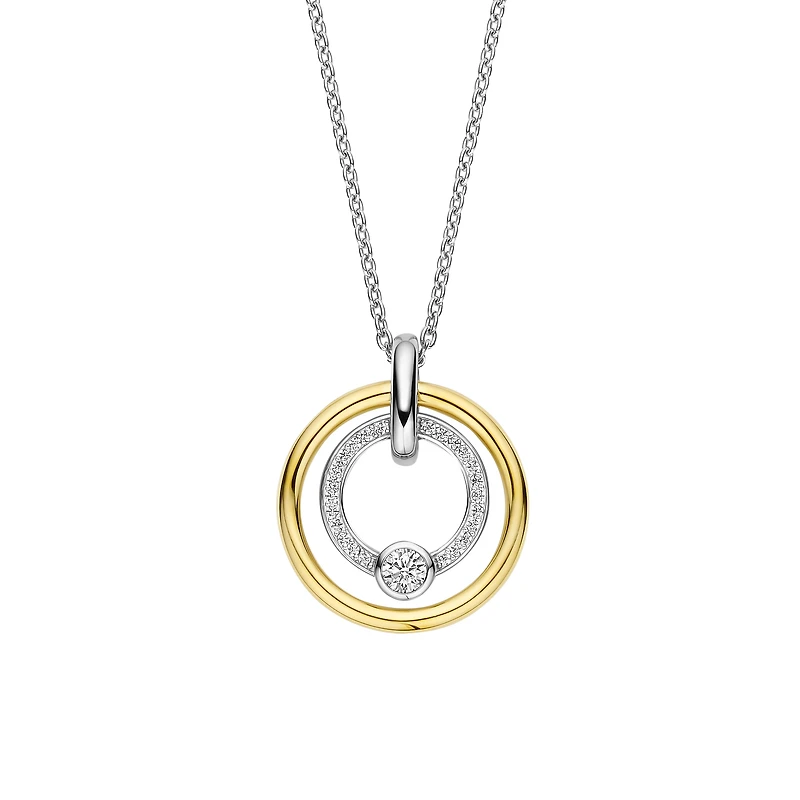 Shine Around Two Tone Necklace