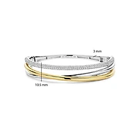 Crossover Trilogy Two Tone Bracelet