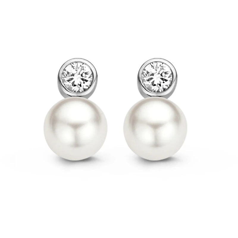 Double Elegance Pearl Earrings