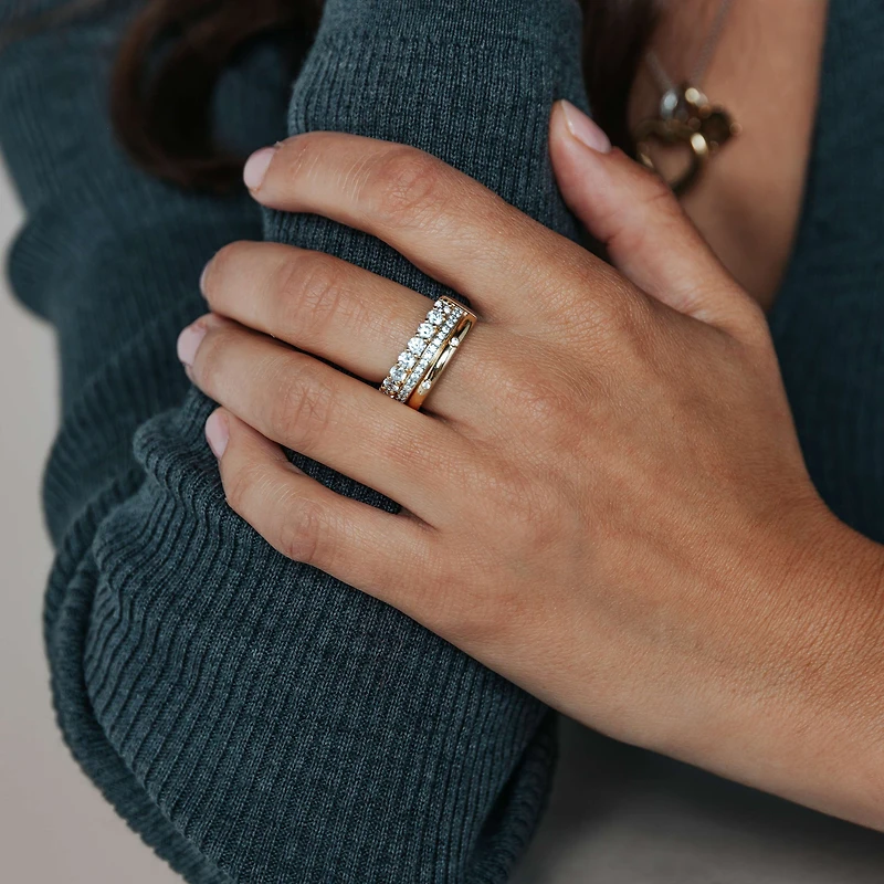Horizons Three Layer Golden Ring