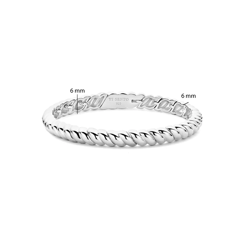 Marea Silver Bangle Bracelet