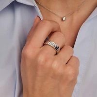 Trails Silver Thin Ring