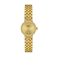Lovely Round Diamonds Golden 20MM Watch