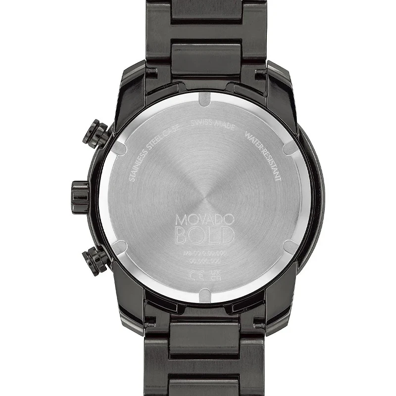 Bold Verso 44MM Gunmetal Watch