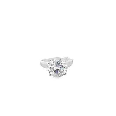 Big Clear Zirconia Ring - Size 5