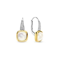 Cushion Quartz Drop Earrings