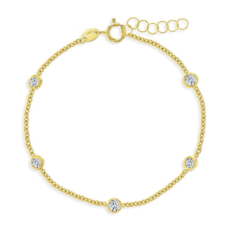 Kids Zirconia by the Yard Bracelet