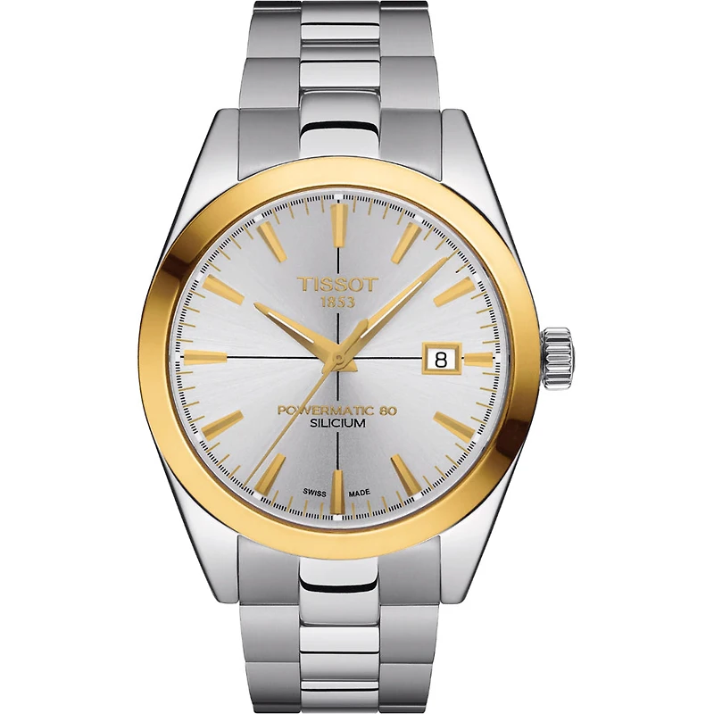 Gentleman Powermatic 80 Silicium Stee/Gold 40MM Watch