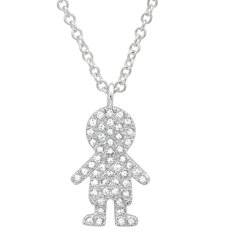 Boy Diamond Necklace 14KW