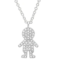 Boy Diamond Necklace 14KW