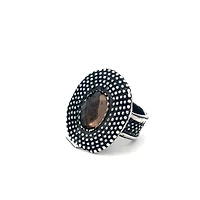 Smokey Quartz Stone Ring (Size 7.5)