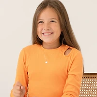 Flower Engravable Kids Necklace