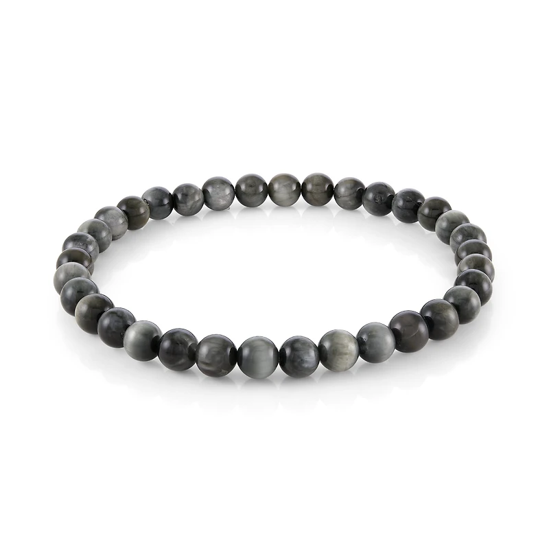 Grey Eagles Eye Bead Bracelet
