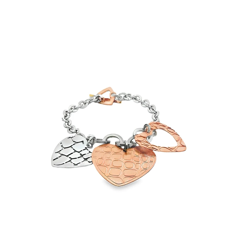 Hearts Pendant Bracelet