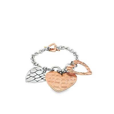Hearts Pendant Bracelet