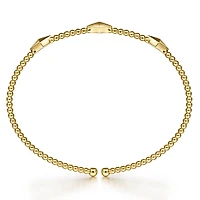 Pyramid Beaded Bangle Bracelet