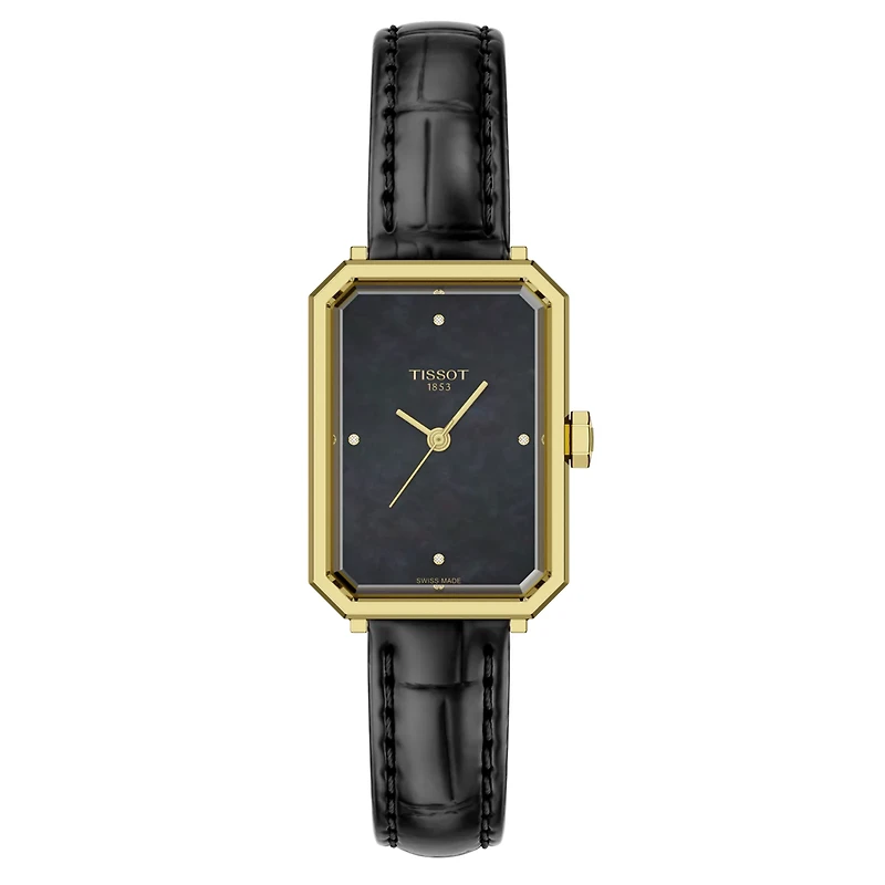 SRV Black Mother of Pearl and Diamonds 30MM Watch