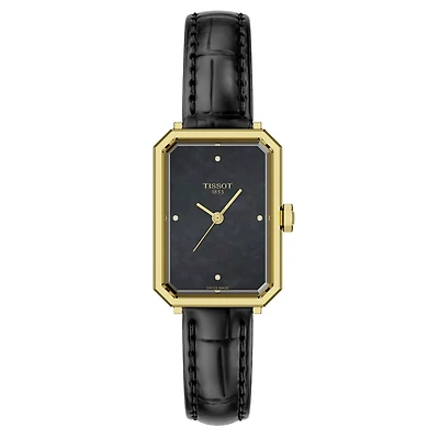 SRV Black Mother of Pearl and Diamonds 30MM Watch