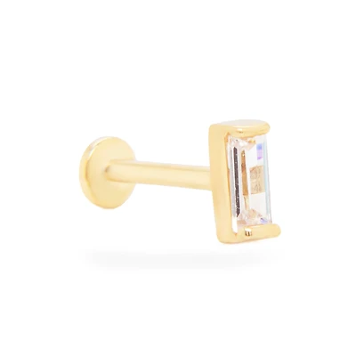 Baguette Zirconia Cartilage Single Earring