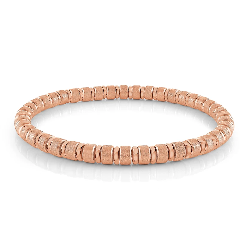 Rose IP Steel Mini Bead Bracelet