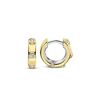 Spots Golden Huggie Earrings