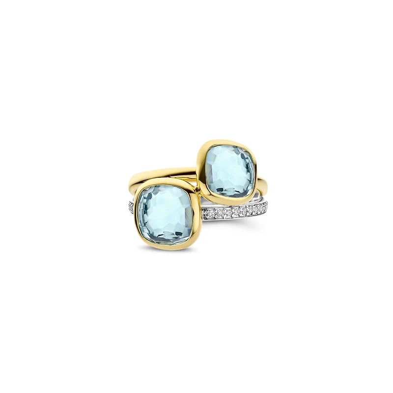 Shades of The Ocean Double Blue Ring