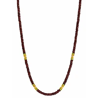 Garnet, Peridot and Orange Sapphire Natural Gemstones Necklace