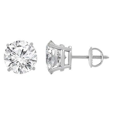 1.40CT Round Cut Diamond Solitaire Stud Earrings