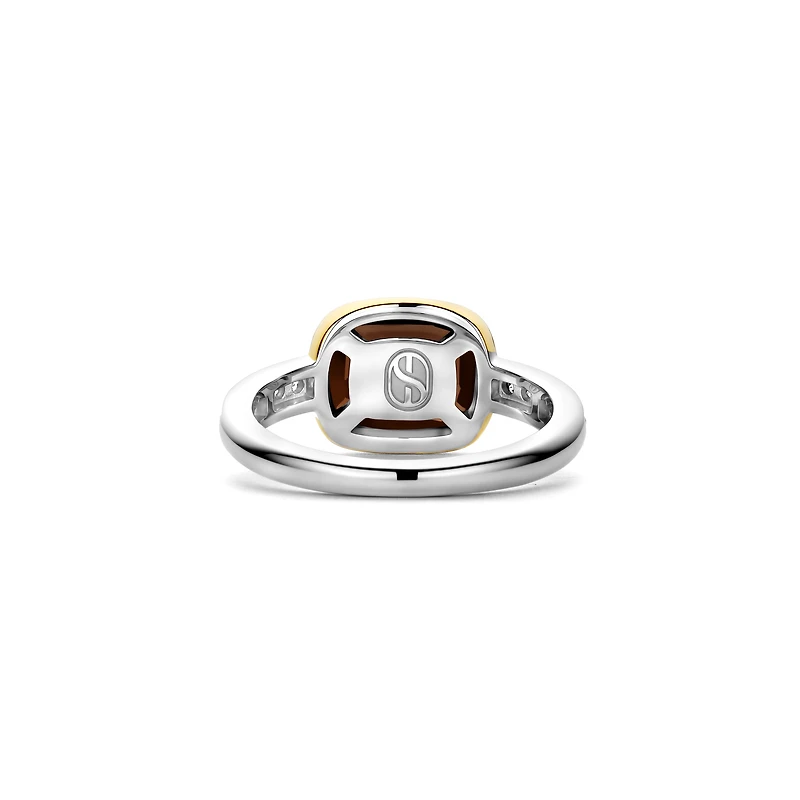 Smokey Quartz Facetted Ring